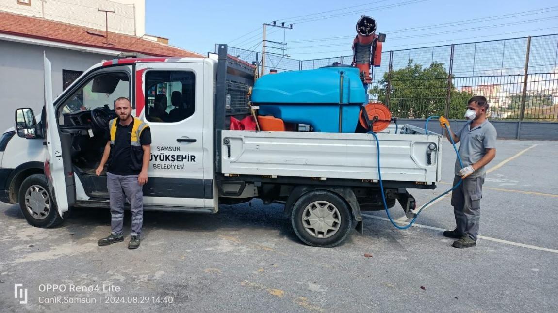 Okulumuz Canik Belediyesi Ekipleri Tarafından İlaçlandı