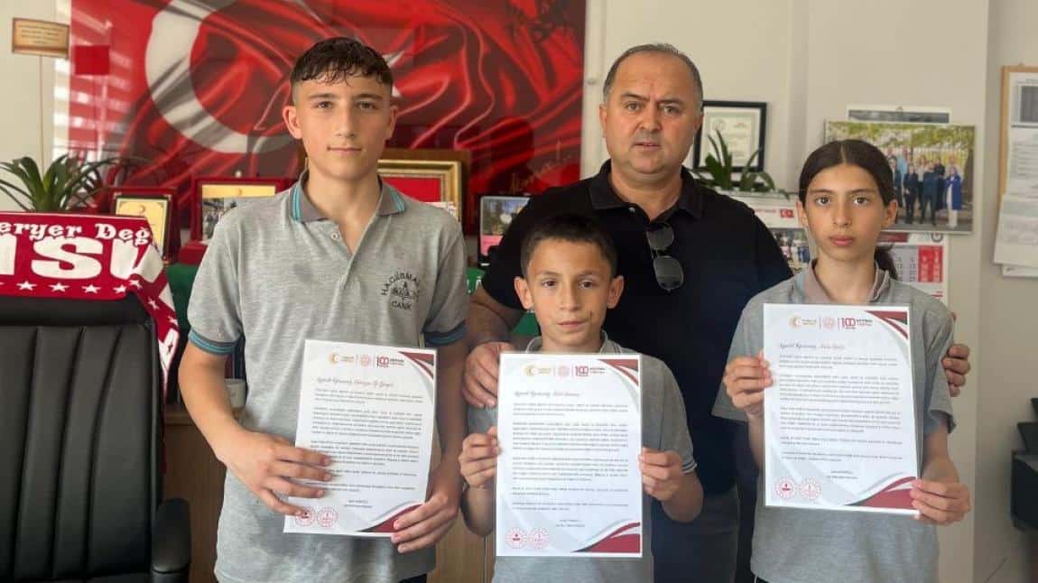 İlçe Milli Eğitim Müdürümüz Zahit KÖSEOĞLU'ndan Teşekkür Mektubu